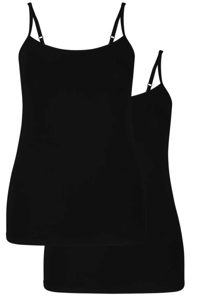 VERA SPAGHETTI TOP BLACK